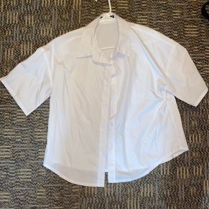 Button down collared dress shirt for women
